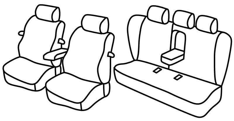 Set coprisedili Superior - Beige - su misura per Bmw Serie 3 Coupè (E46) (04/99>08/06)