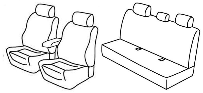 Set coprisedili Superior - Beige - su misura per Bmw Serie 3 (E90) (03/05>01/12)