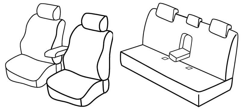 Set coprisedili Superior - Beige - su misura per Bmw Serie 3 (E90) (03/05>01/12)