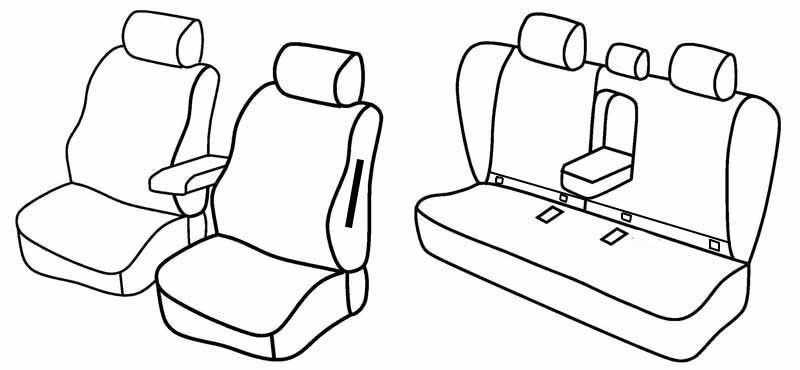 Set coprisedili Superior - Beige - su misura per Bmw Serie 3 (E90) (03/05>01/12)