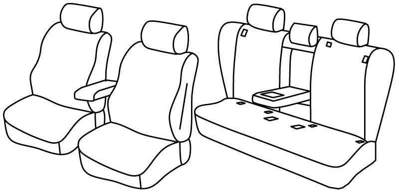 Set coprisedili Superior - Beige - su misura per Bmw X1 (E84) (10/09>10/15)