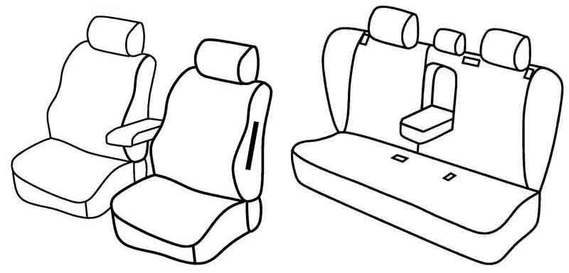 Set coprisedili Superior - Beige - su misura per Bmw X3 (F25) (11/10>07/17)