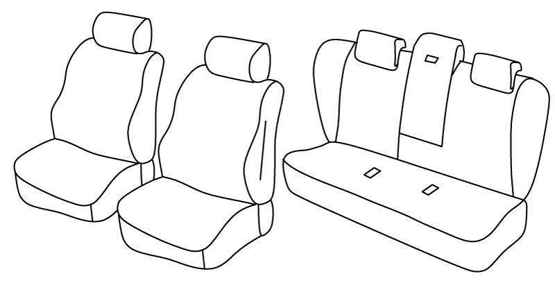 Set coprisedili Superior - Beige - su misura per Bmw Serie 5 (E60) (07/03>12/09)