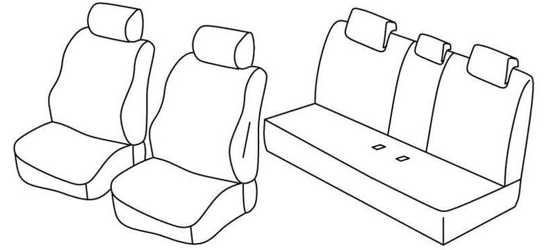 Set coprisedili Superior - Beige - su misura per Bmw Serie 7 (E65) (E66) (11/01>09/08)