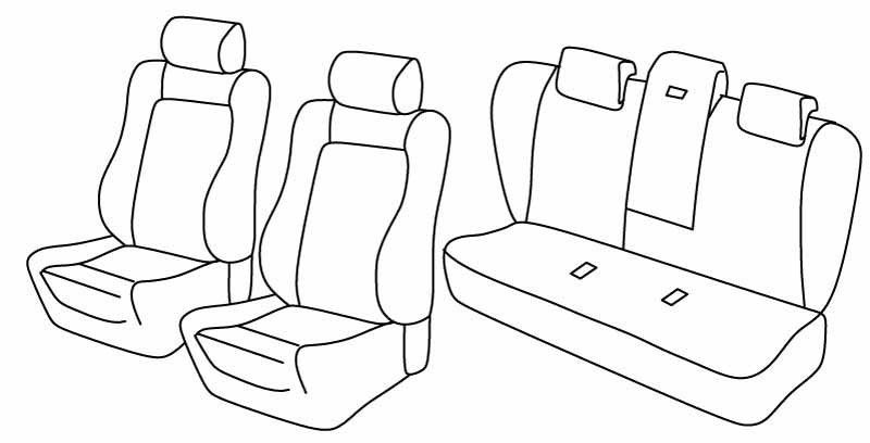Set coprisedili Superior - Beige - su misura per Bmw Serie 5 (E60) (07/03>12/09)