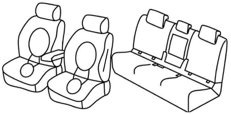 Set coprisedili Superior - Beige - su misura per Bmw Serie 2 Active Tourer (F45) (09/14>09/21)