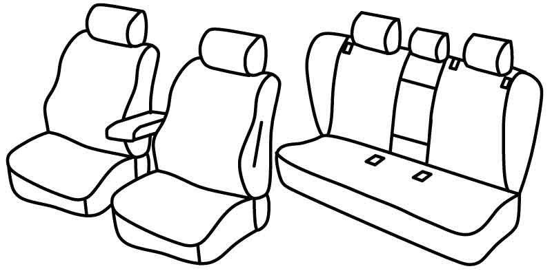 Set coprisedili Superior - Beige - su misura per Bmw X3 (F25) (11/10>07/17)