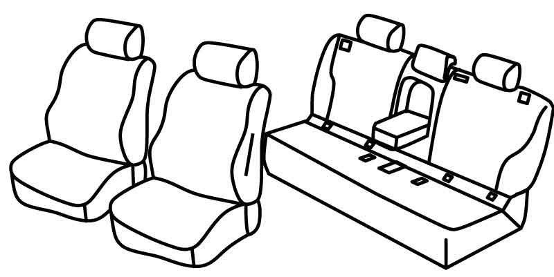 Set coprisedili Superior - Beige - su misura per Bmw Serie 5 Touring (F11) (06/10>03/17)