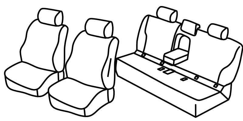 Set coprisedili Superior - Beige - su misura per Bmw Serie 5 (F10) (01/10>01/17)