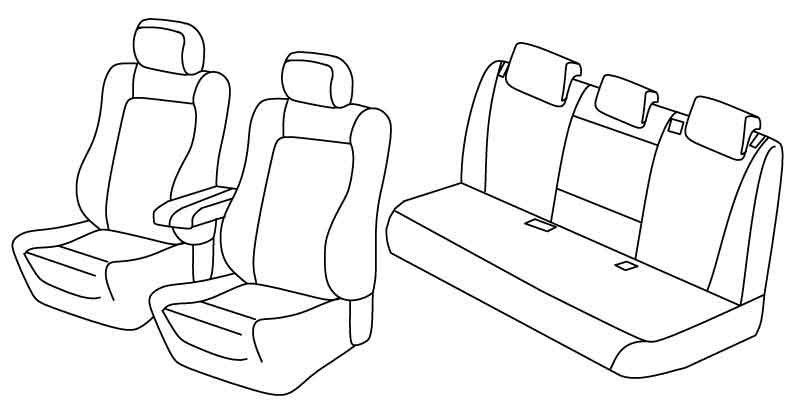 Set coprisedili Superior - Beige - su misura per Bmw X5 (F15) (10/13>07/18)