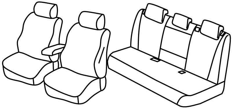 Set coprisedili Superior - Beige - su misura per Bmw X5 (F15) (10/13>07/18)