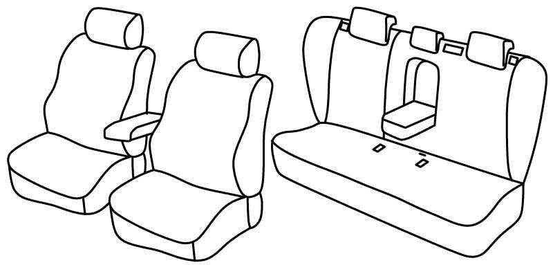 Set coprisedili Superior - Beige - su misura per Bmw X5 (E53) (05/00>02/07)