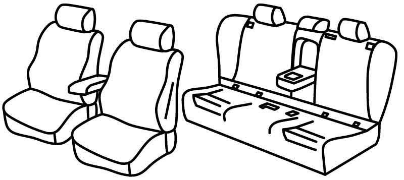 Set coprisedili Superior - Beige - su misura per Bmw Serie 3 Touring (F31) (06/12>07/19)