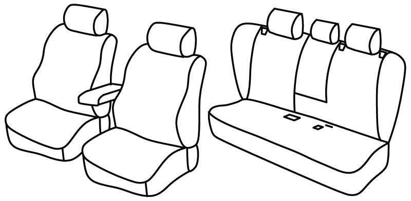 Set coprisedili Superior - Beige - su misura per Bmw X5 (E70) (03/07>09/13)