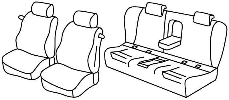 Set coprisedili Superior - Beige - su misura per Bmw Serie 3 Coupè (E92) (09/06>12/13)