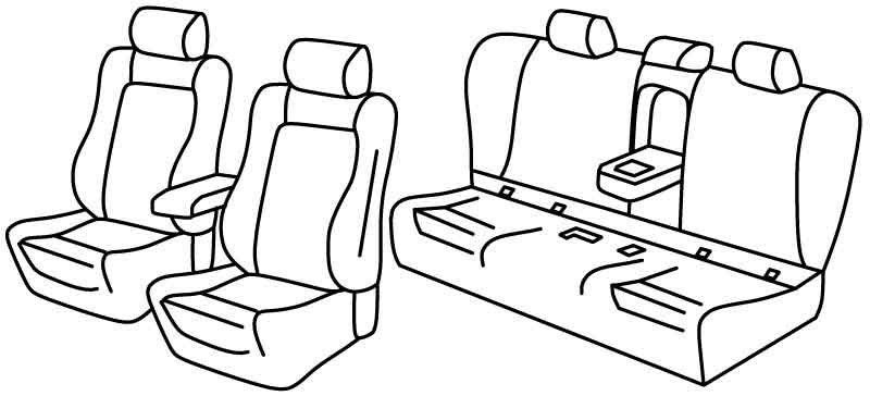 Set coprisedili Superior - Beige - su misura per Bmw Serie 5 (G30) (02/17>)