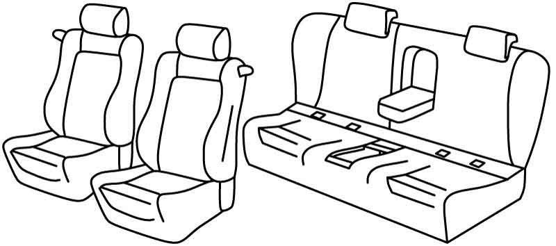 Set coprisedili Superior - Beige - su misura per Bmw Serie 3 Coupè (E92) (09/06>12/13)