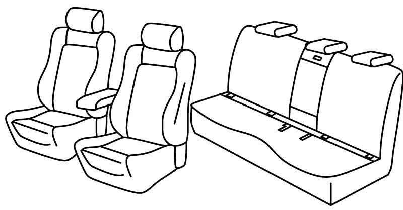 Set coprisedili Superior - Beige - su misura per Bmw Serie 3 (G20) (12/18>)