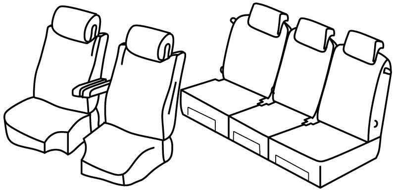 Set coprisedili Superior - Beige - su misura per Citroen C4 Grand Picasso (10/13>05/16) Exclusive