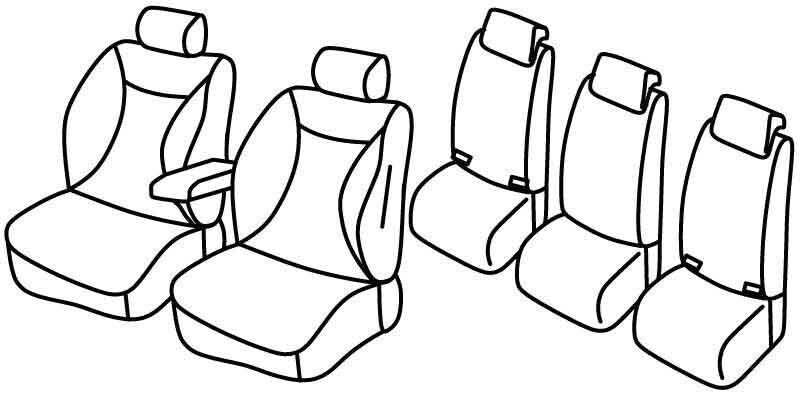 Set coprisedili Superior - Beige - su misura per Citroen C5 Aircross (12/18>)