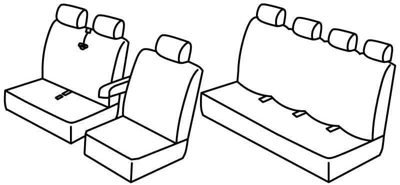 Set coprisedili Superior - Beige - su misura per Citroen Jumper (05/14>)