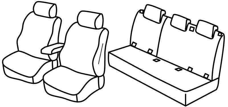 Set coprisedili Superior - Beige - su misura per Citroen C4 Cactus (02/18>10/20)