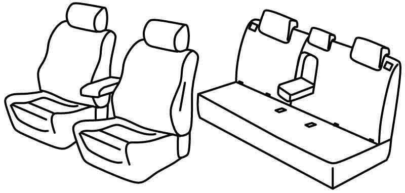 Set coprisedili Superior - Beige - su misura per Fiat Tipo 4p (12/15>09/20)