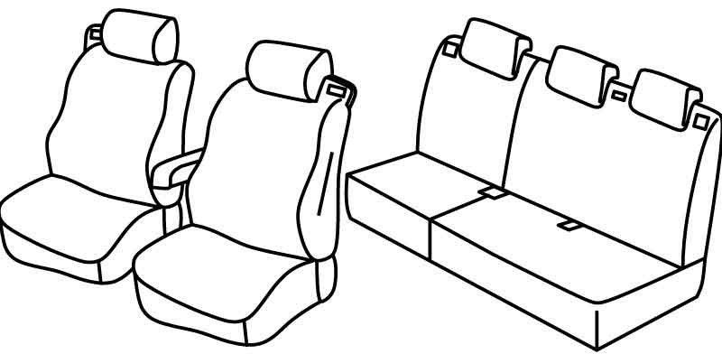 Set coprisedili Superior - Beige - su misura per Ford B-Max (10/12>07/18)