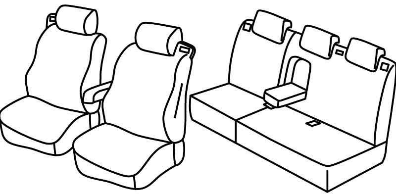 Set coprisedili Superior - Beige - su misura per Ford B-Max (10/12>07/18)