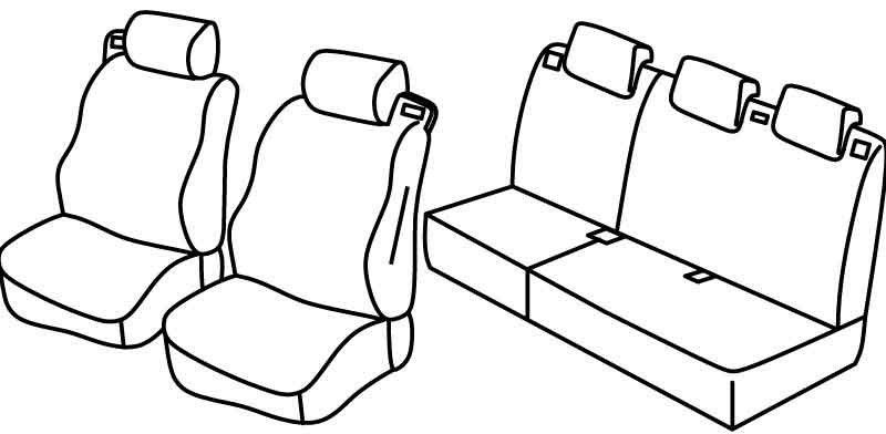 Set coprisedili Superior - Beige - su misura per Ford B-Max (10/12>07/18)