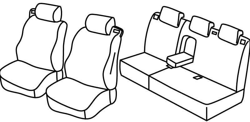 Set coprisedili Superior - Beige - su misura per Ford B-Max (10/12>07/18)