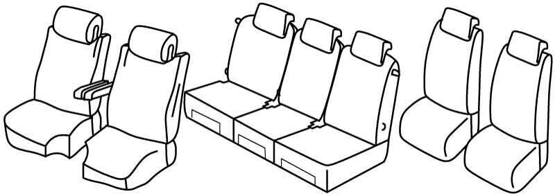 Set coprisedili Superior - Beige - su misura per Citroen C4 Grand Picasso (10/13>05/18) Exclusive