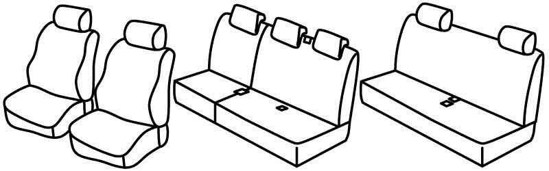 Set coprisedili Superior - Beige - su misura per Dacia Logan MCV 5p (02/07>06/13)