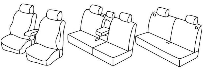 Set coprisedili Superior - Beige - su misura per Fiat Freemont (05/11>11/16)