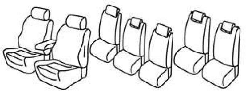Set coprisedili Superior - Beige - su misura per Ford C-Max 7 (11/10>03/20)
