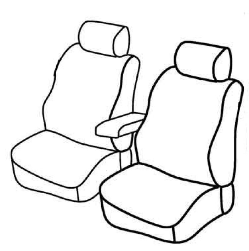 Set coprisedili Superior - Nocciola - su misura per Renault Kangoo (02/08>05/21)  - Renault Kangoo Express (06/21>)