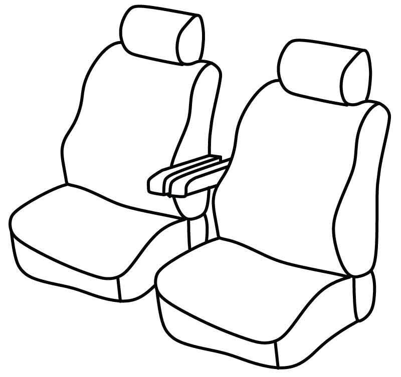Set coprisedili Superior - Nocciola - su misura per Renault Master (02/10>)