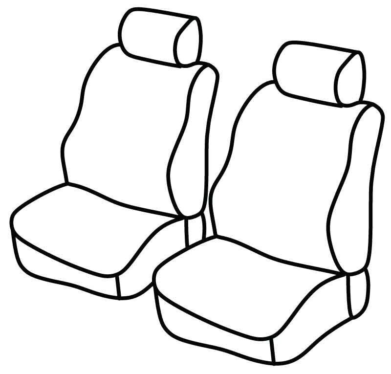 Set coprisedili Superior - Beige - su misura per Renault Express (06/21>)