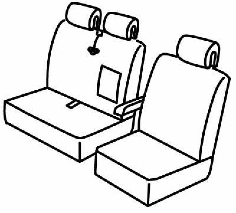 Set coprisedili Superior - Beige - su misura per Mercedes Sprinter (06/06>05/18)