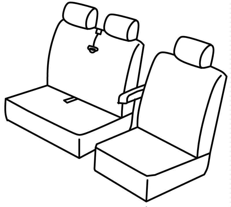 Set coprisedili Superior - Nocciola - su misura per Renault Master (09/19>)