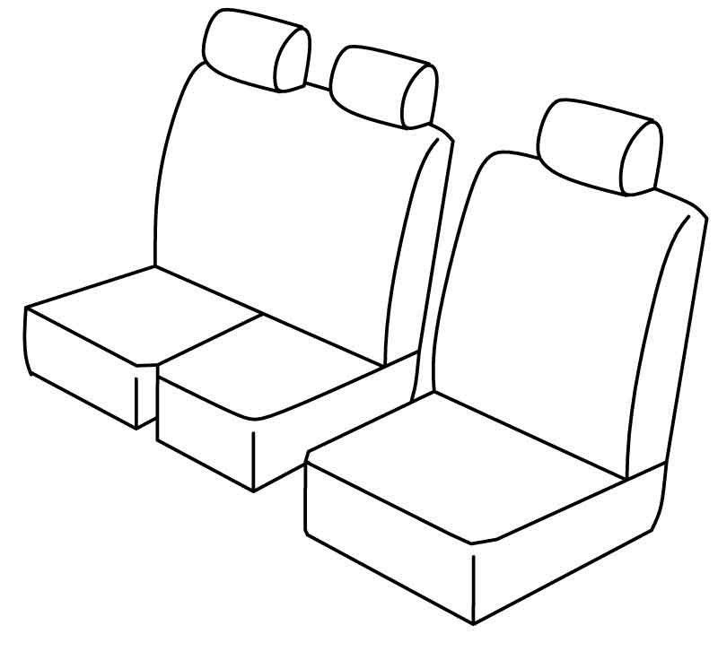 Set coprisedili Superior - Beige - su misura per Iveco Daily (06/14>)