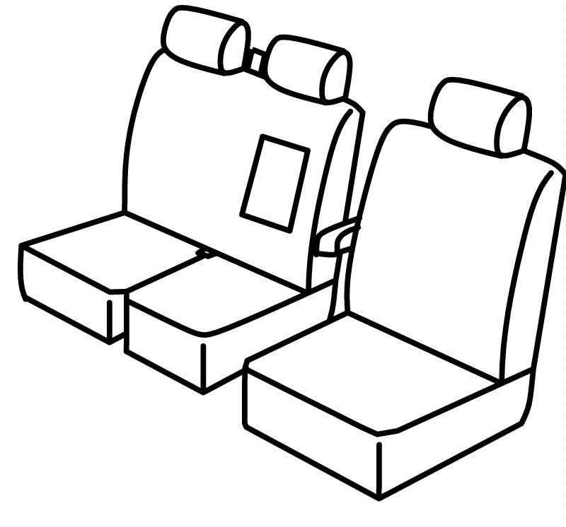 Set coprisedili Superior - Nocciola - su misura per Iveco Daily (06/14>)