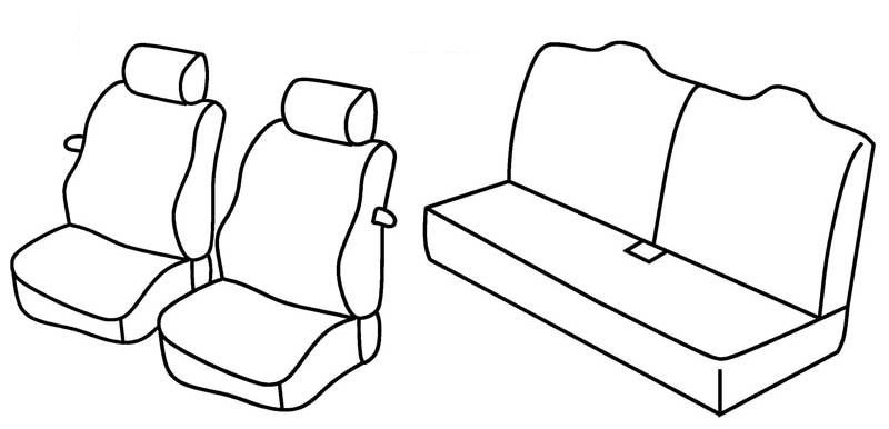 Set coprisedili Superior - Beige - su misura per Ford Ka (09/96>12/08)