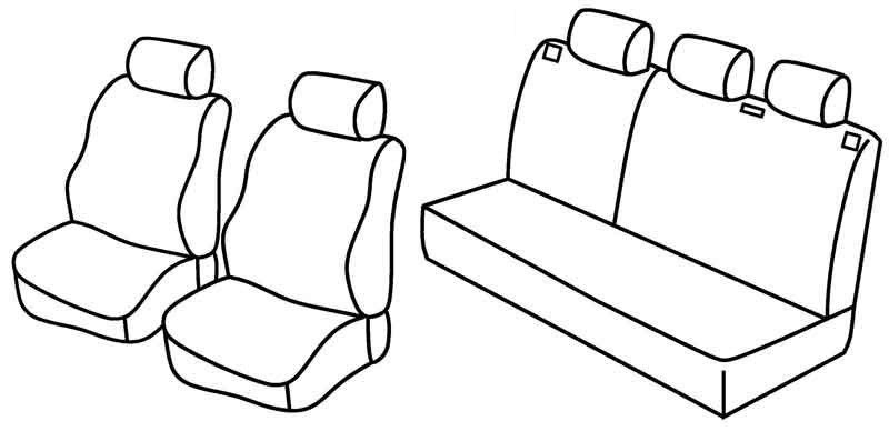 Set coprisedili Superior - Beige - su misura per Opel Corsa C 5p (10/00>08/06)