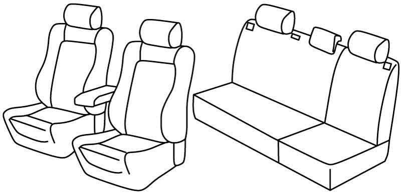 Set coprisedili Superior - Beige - su misura per Skoda Fabia 5p (05/07>01/15)