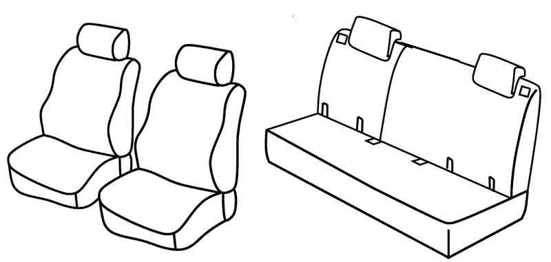 Set coprisedili Superior - Beige - su misura per Suzuki Swift 3p (09/10>04/17)