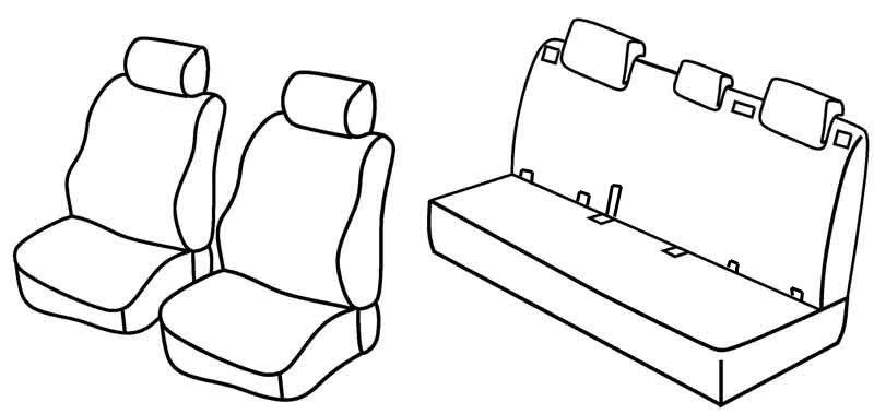 Set coprisedili Superior - Beige - su misura per Suzuki Swift 5p (09/10>04/17)