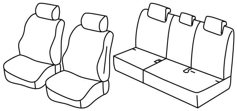 Set coprisedili Superior - Beige - su misura per Mini Countryman (R60) (09/10>01/17)