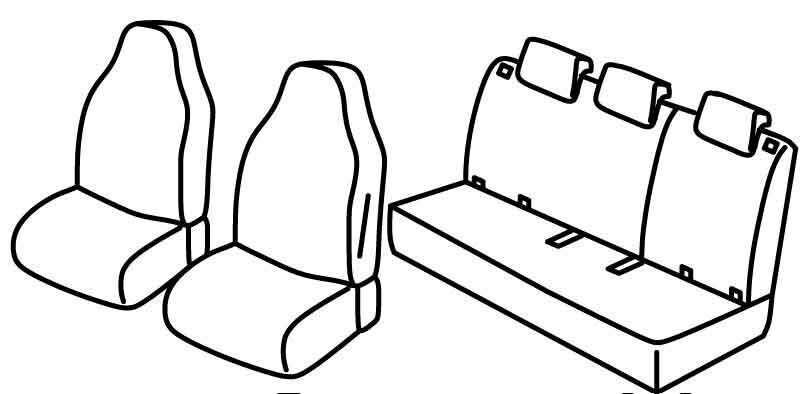 Set coprisedili Superior - Beige - su misura per Renault Zoe (04/13>11/19)