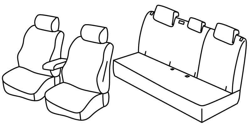 Set coprisedili Superior - Beige - su misura per Seat Leon 5p (06/20>)
